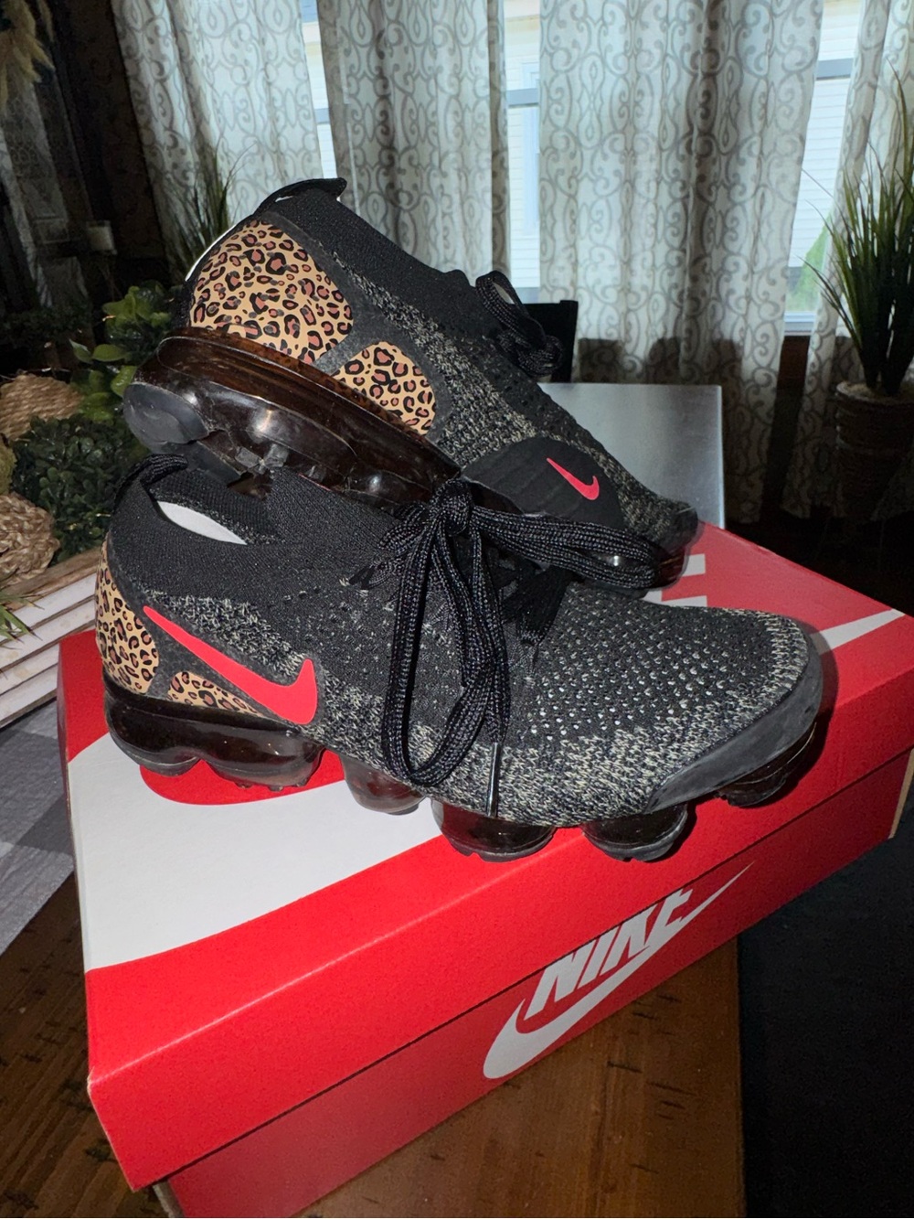 Nike Air VaporMax Flyknit with Leopard/Cheetah Accent